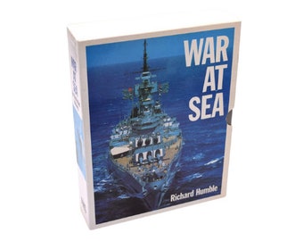 War at Sea by Richard Humble, 1980s hardcover 3 book box set, naval history, Battleships & Battlecruisers, Submarines, Aircraft Carriers