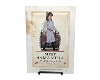 Meet Samantha by Susan S. Adler, An American Girl Book 1, 1980s first edition paperback childrens book, women's suffrage ISBN 0937295809