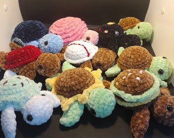 Crocheted Plush Turtle