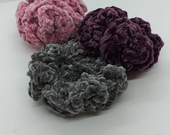 Velvet Plush scrunchies