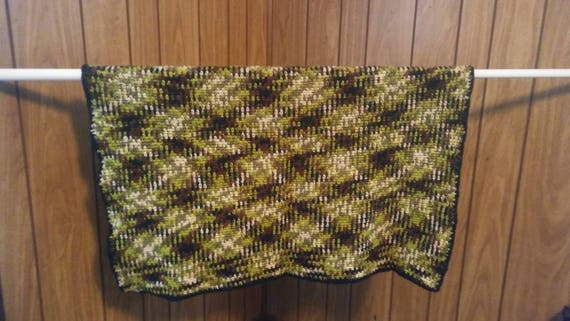 Camouflage Plaid Blanket