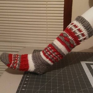 Slipper style boot socks