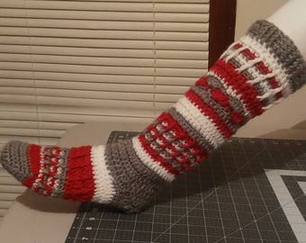 Slipper style boot socks