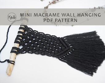 Macrame Wall Hanging Pattern - Digital Download