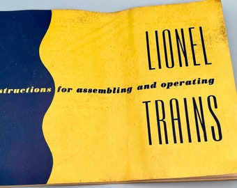 Vintage Lionel Trains Operating Manual for 1952