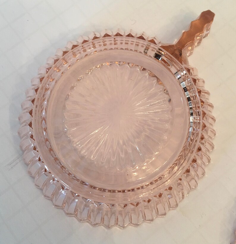 Pink Ribbed Glass Berry Bowls Queen Mary Pattern Depression Etsy