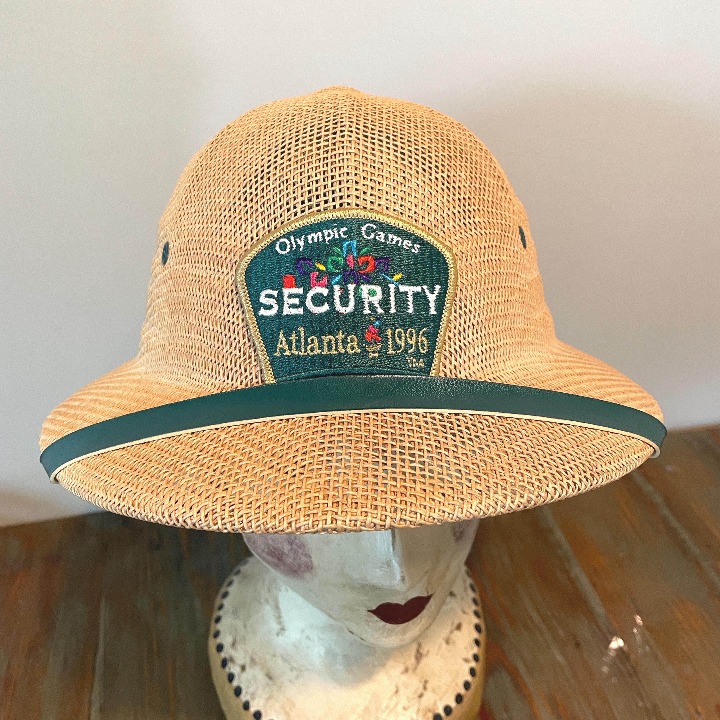 1996 Atlanta Olympics Straw Hat with Green Band & Original Stickers White We have so enjoyed sharing Olympic Youth Camp memories this  main image 2