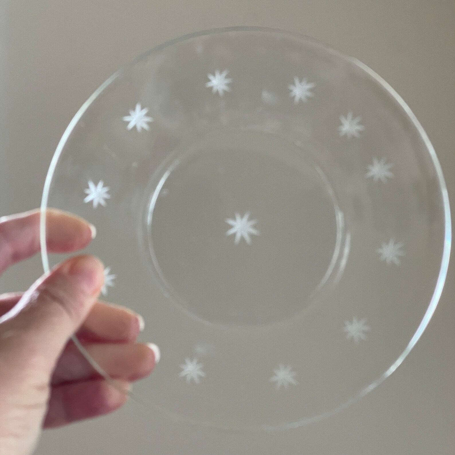 Vintage Clear Glass Dessert Plates set of 4 Plates With 8 Etsy