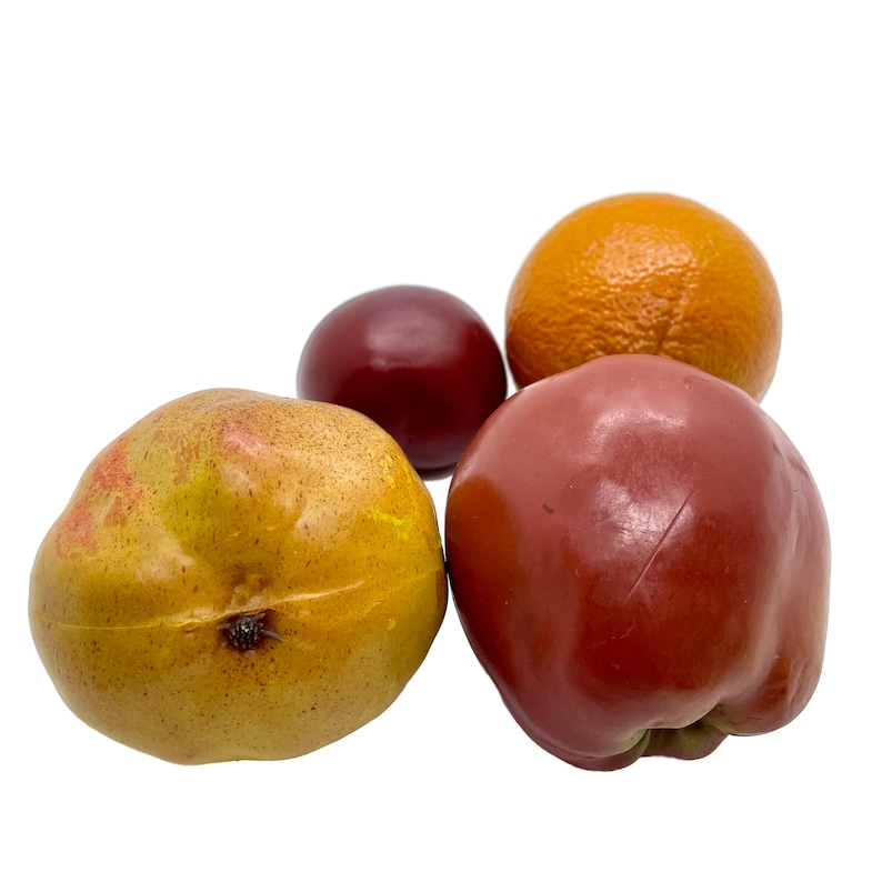 Vintage Realistic Fake Plastic Fruit Rubber White Grapes Etsy