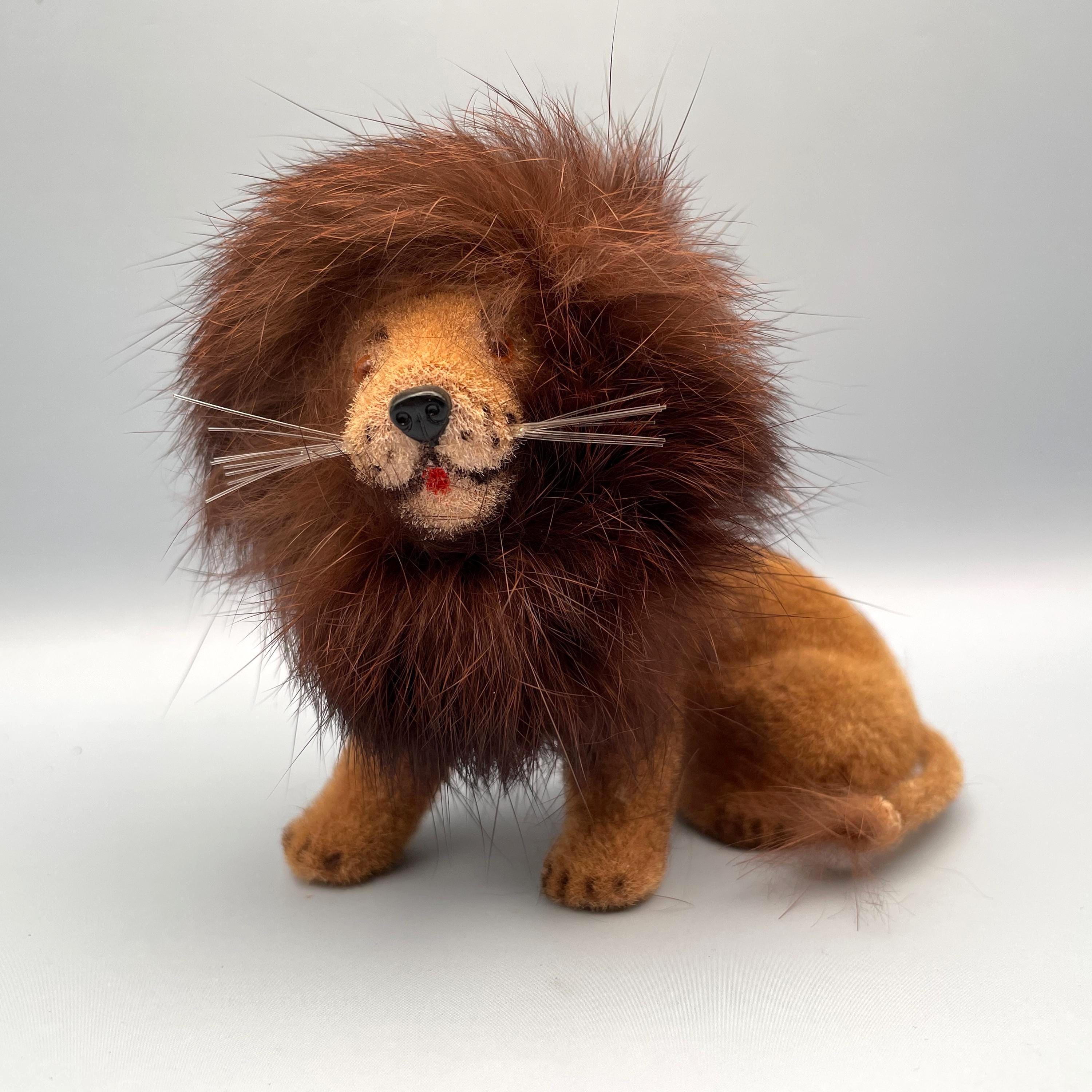 ヴィンテージ Kunstlerschutz 植毛ライオン おもちゃ - Etsy 日本