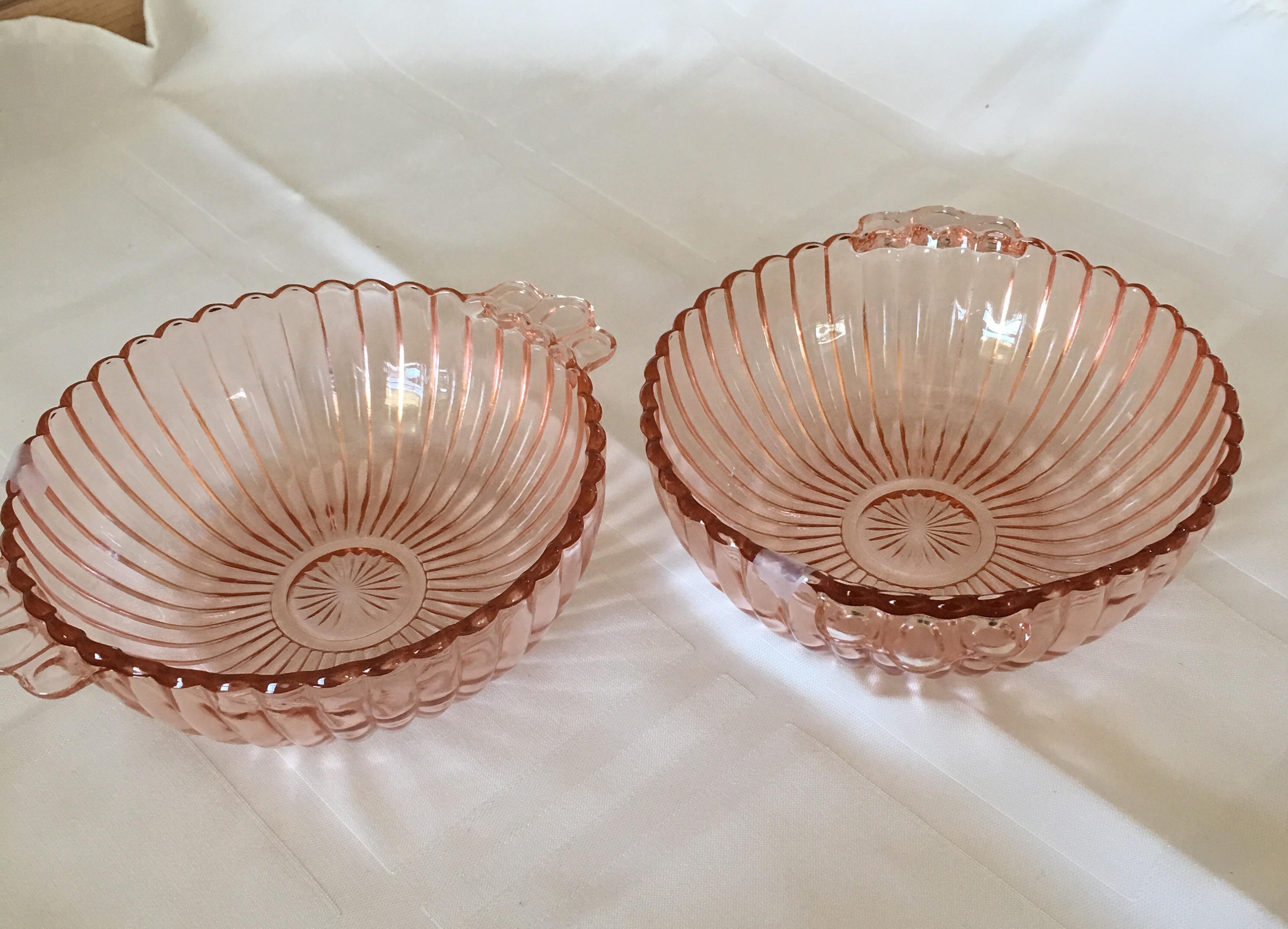 Queen Mary Pattern Pink Depression Glass Two Pink Depression Etsy