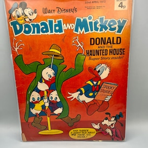 British Donald and Mickey Comic Magazine April 22, 1972