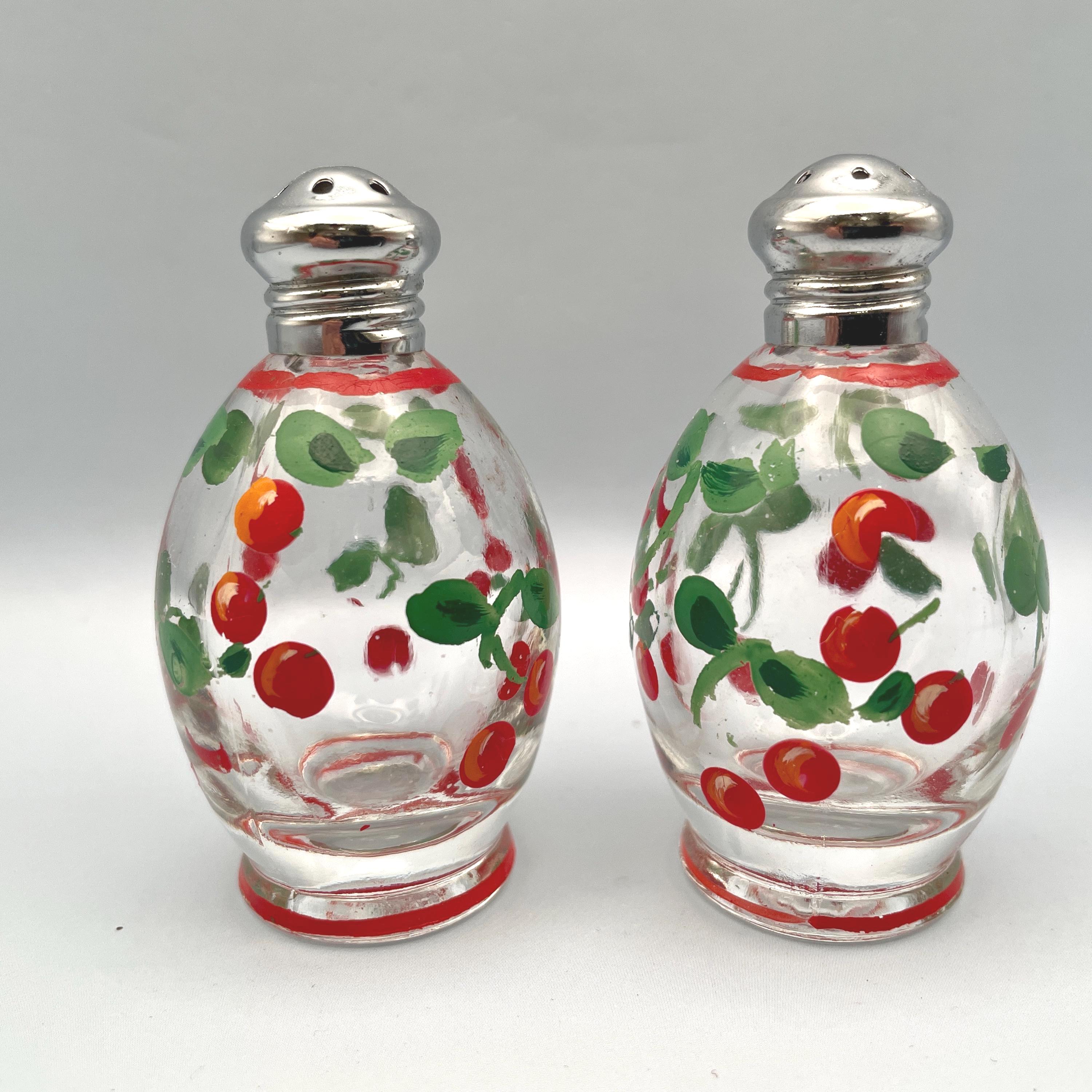 Vintage glass salt and pepper - Etsy 日本