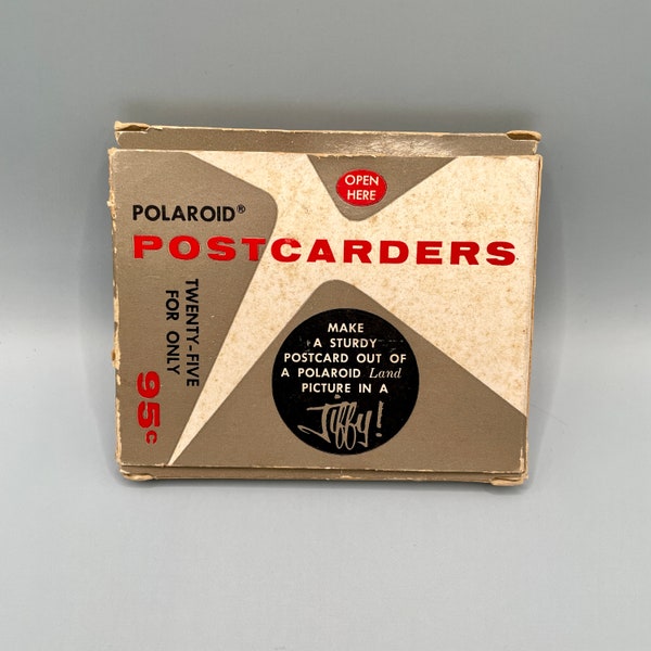 Vintage Polaroid Postcarders Photo Postcard Stickers, Vintage Packaging