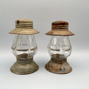Vintage Candy Container Train Lanterns