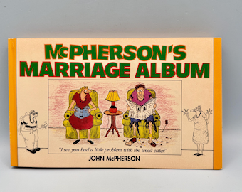 Dibujos animados del álbum matrimonial de McPherson sobre la felicidad conyugal