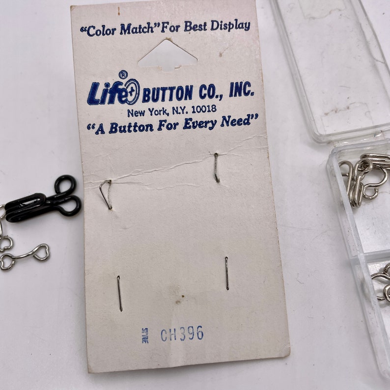 Vintage Hook Eye Closures Grab Bag Sewing Notions Cloth Etsy