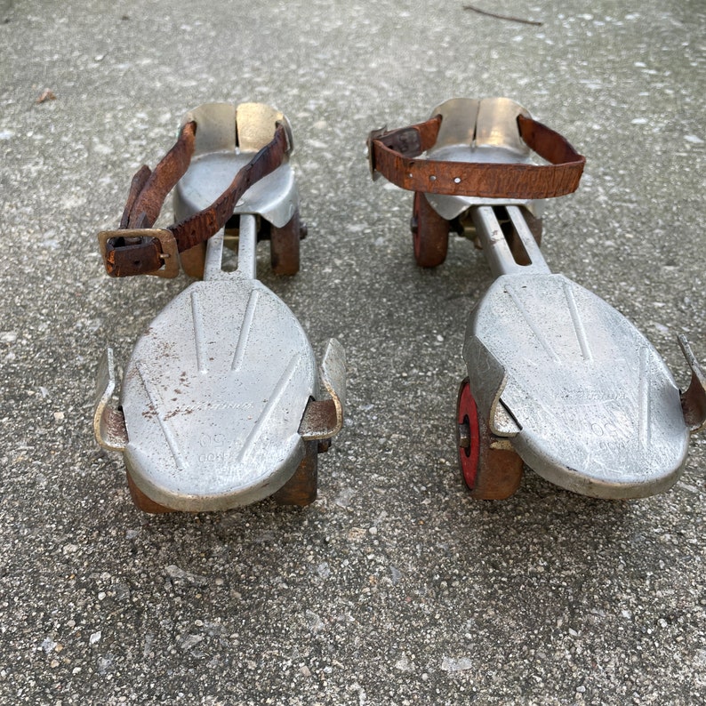 Vintage Metal Adjustable Roller Skates and Key Winchester Etsy