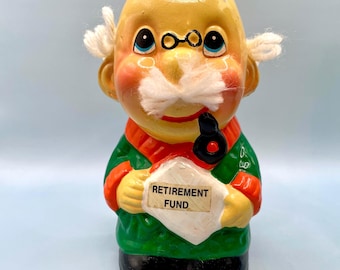 Grandpa Retirement Fund Piggy Bank