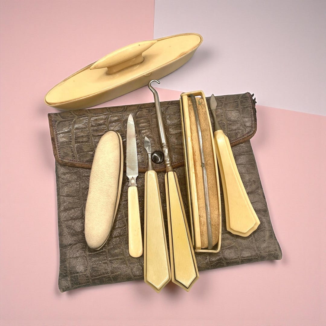 Pyralin Celluloid Dubarry Pyralin Dresser Grooming Set - Etsy