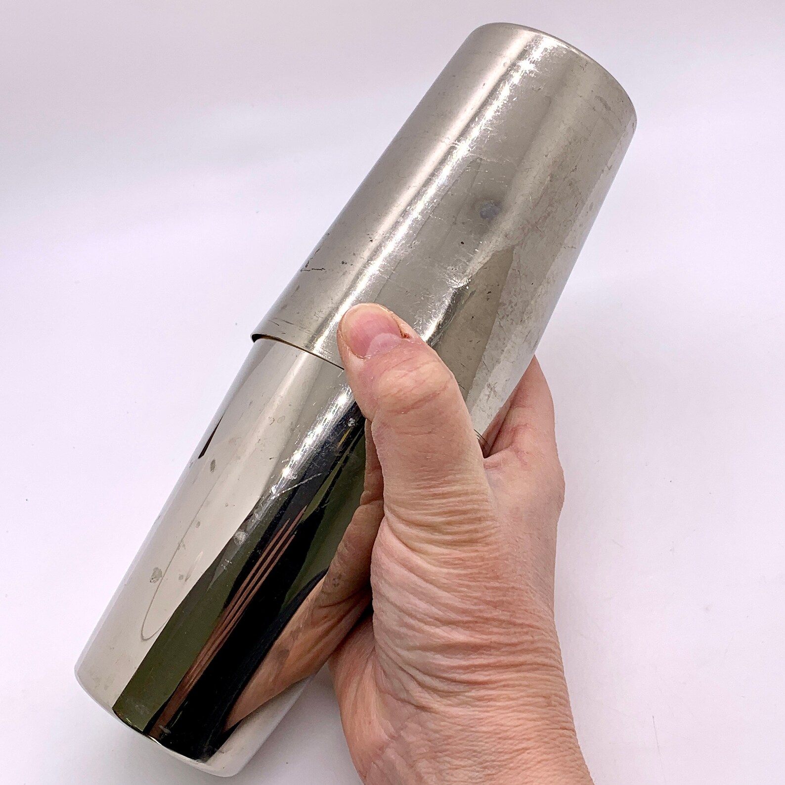 Vintage DRGM Travel Cocktail Shaker Shot Glass Set Seven Piece Etsy