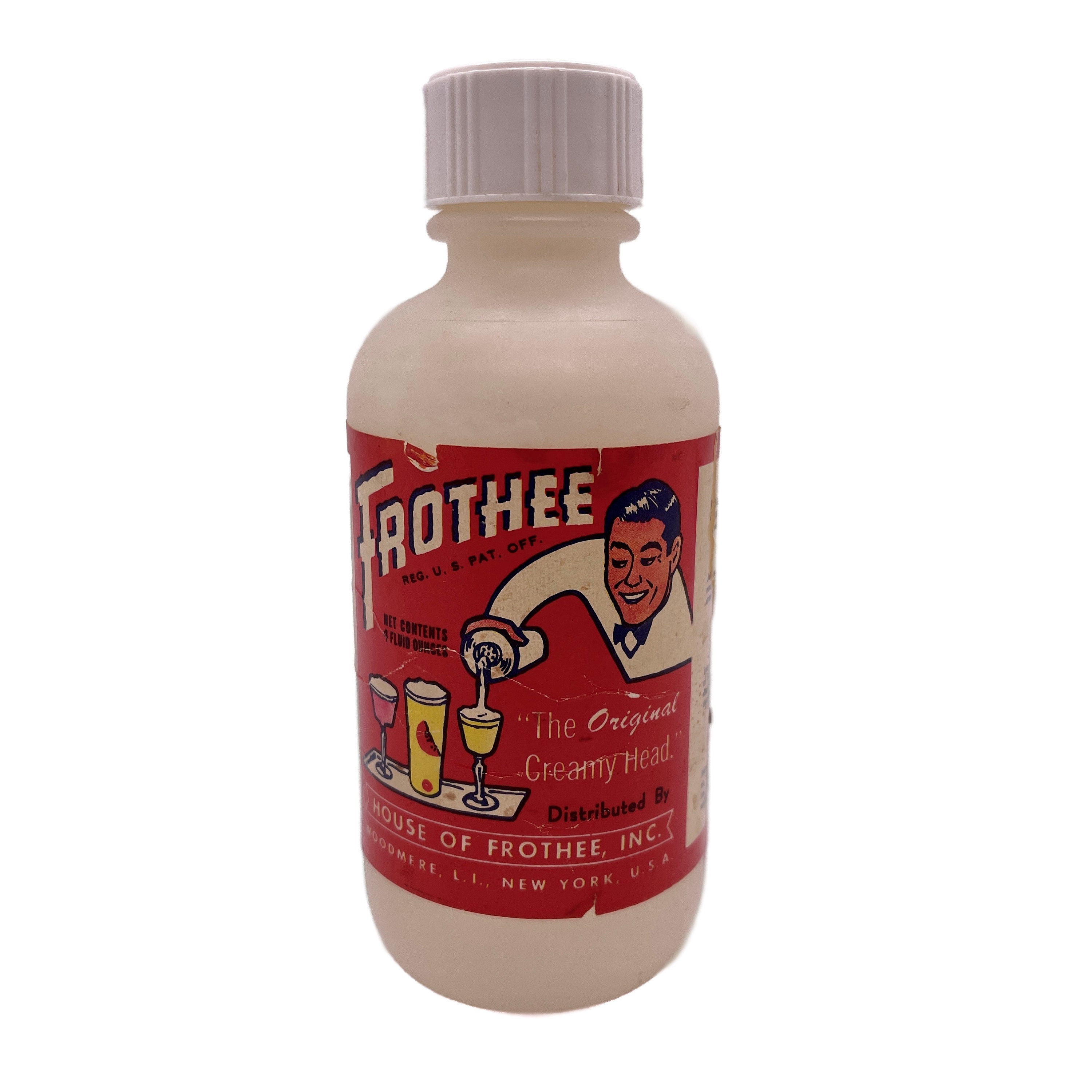 Vintage Imco Plastic Frothee Foam Bottle Vintage Bartender Mixologist  Collectable Bottle Read Description