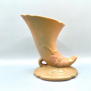 Pretty Weller Pottery Horn Vase