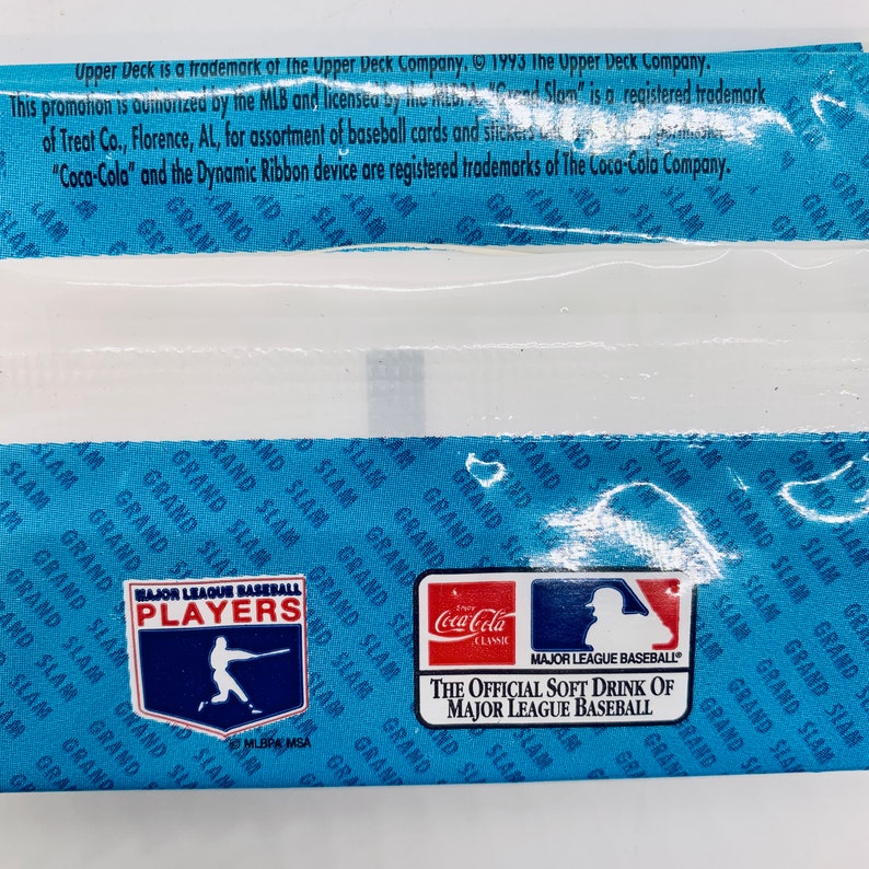 Vintage Dennys Grand Slam Baseball Cards 6 Unopened Packs MLB Etsy