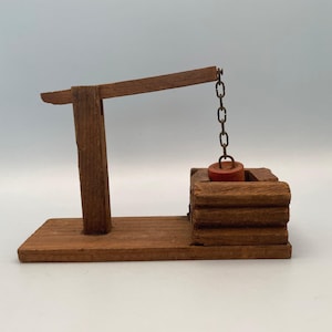 Miniature Wood Well Sweep Made in Italy