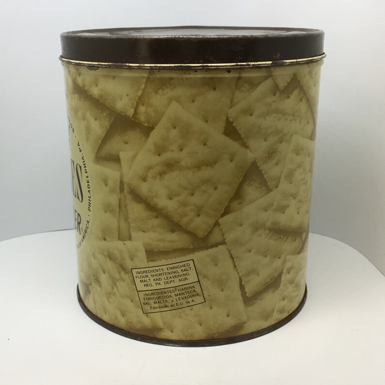 Vintage Keebler Saltines Cracker Tin Oven Fresh By Keebler Etsy