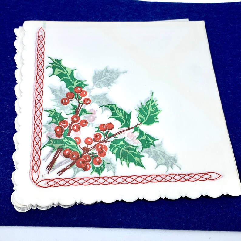 Vintage Christmas Paper Placemats Napkins Holiday Party Etsy