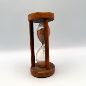 Small Wood Framed Minute Timer - Hourglass