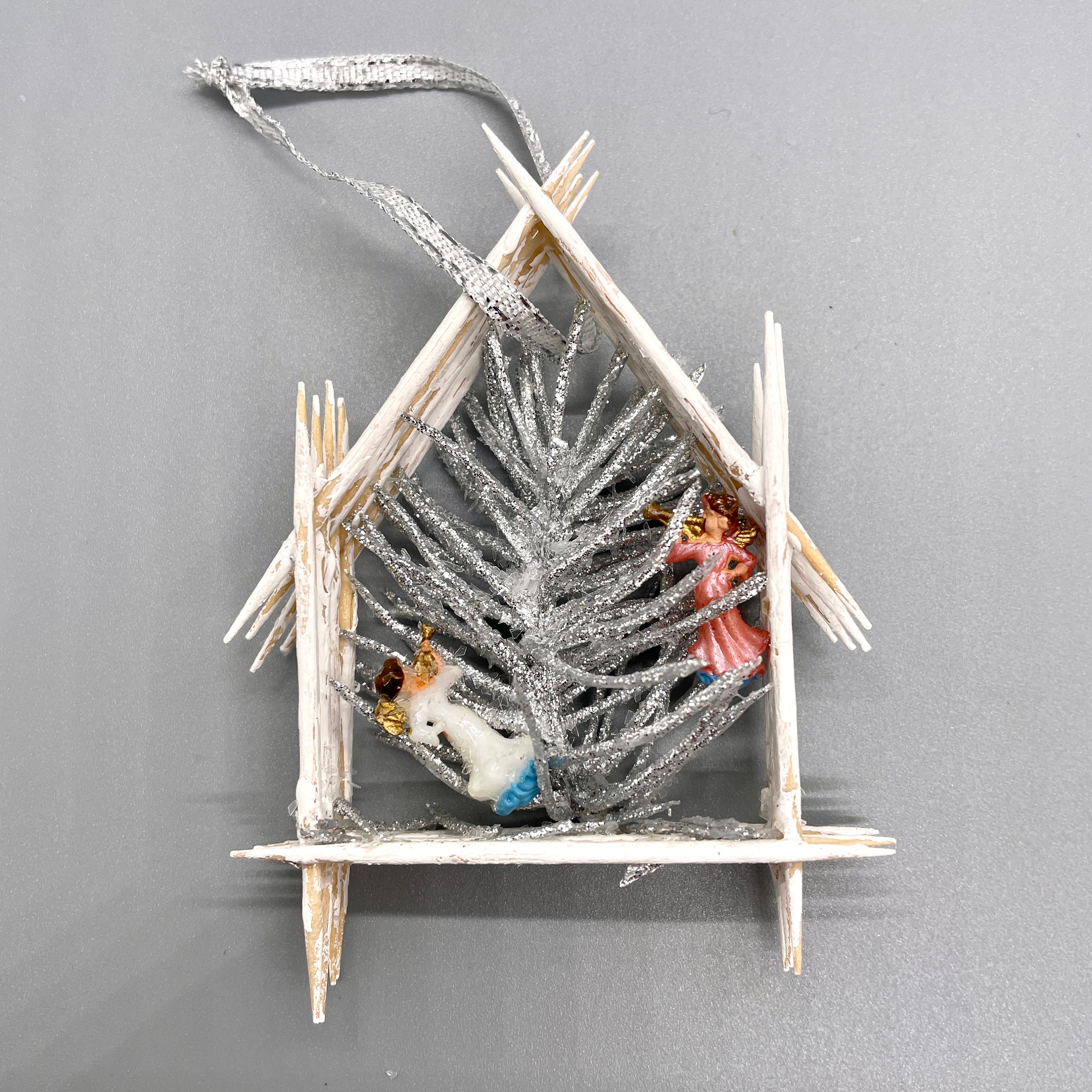 Handmade Toothpick Nativity Christmas Ornaments - Etsy