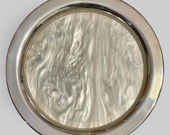 Oneida Mother of Pearl Bar Trays or Charger Plates