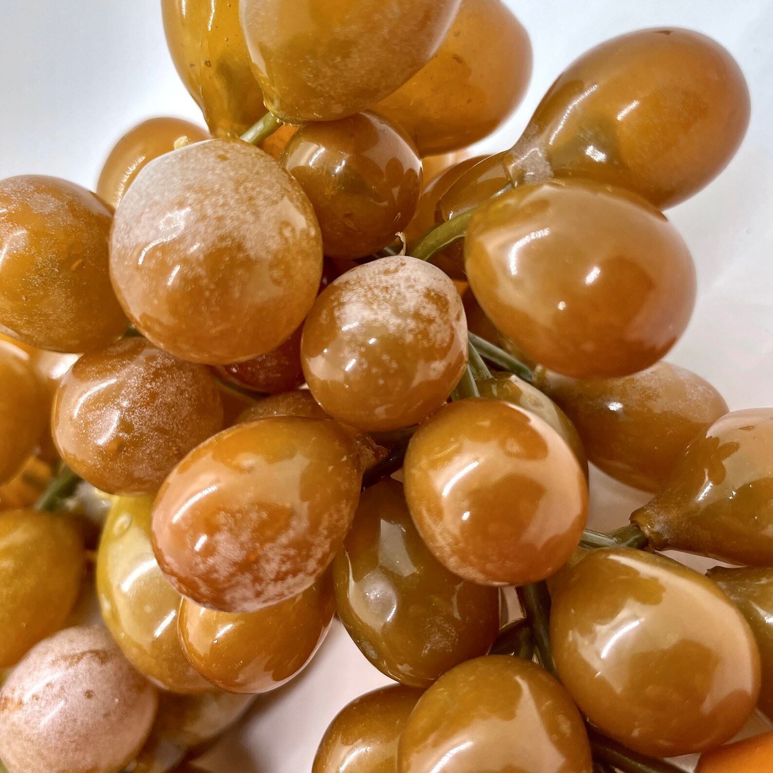 Vintage Realistic Fake Plastic Fruit Rubber White Grapes Etsy