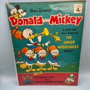 British Donald and Mickey Comic Magazine April 8, 1972