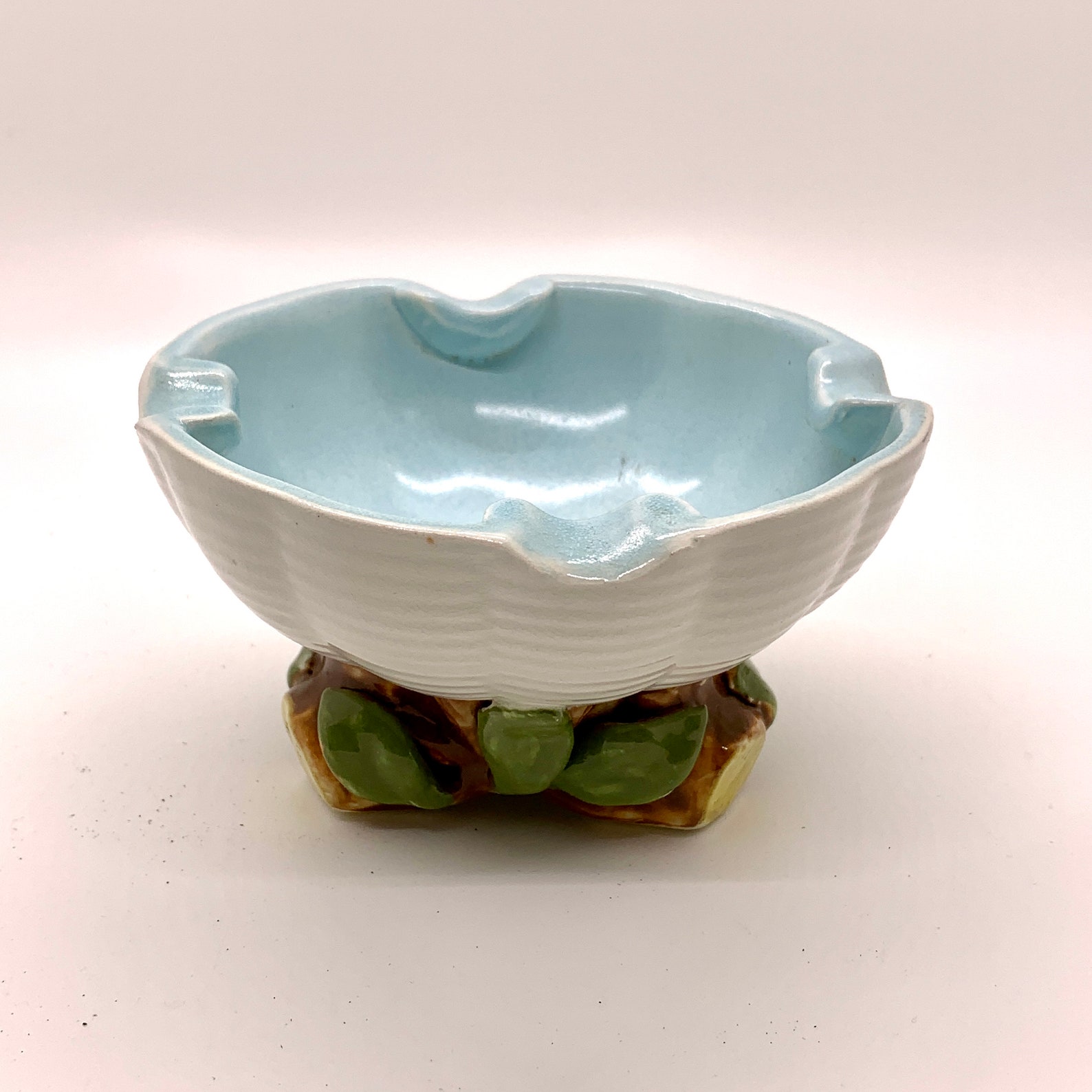 Vintage SECLA Portugal Pottery Ashtray Mid Century Ceramic Etsy