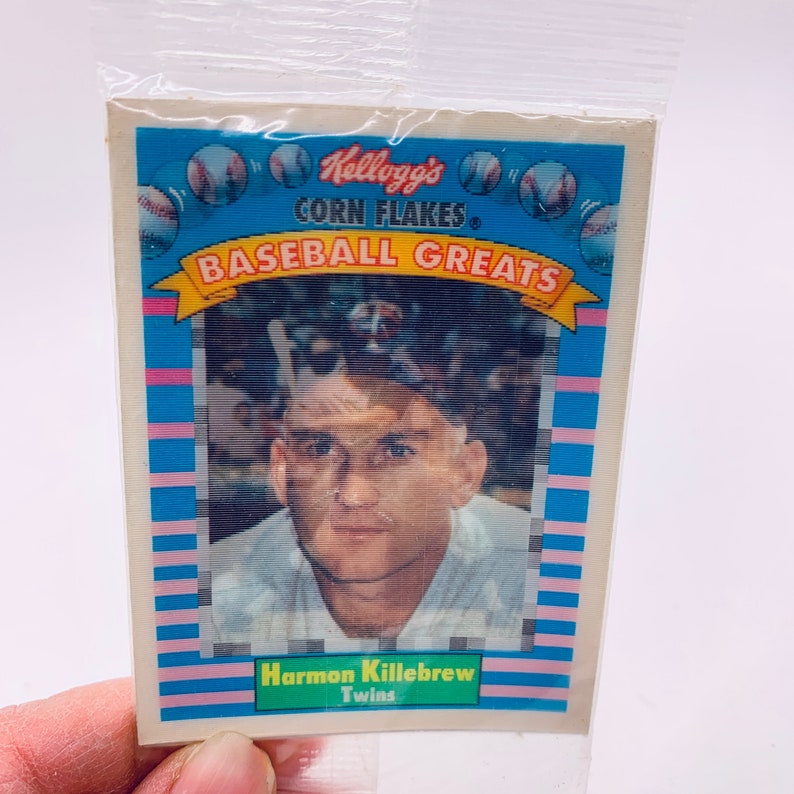 Kelloggs Corn Flakes Baseball Greats Baseball Card Harmon Etsy