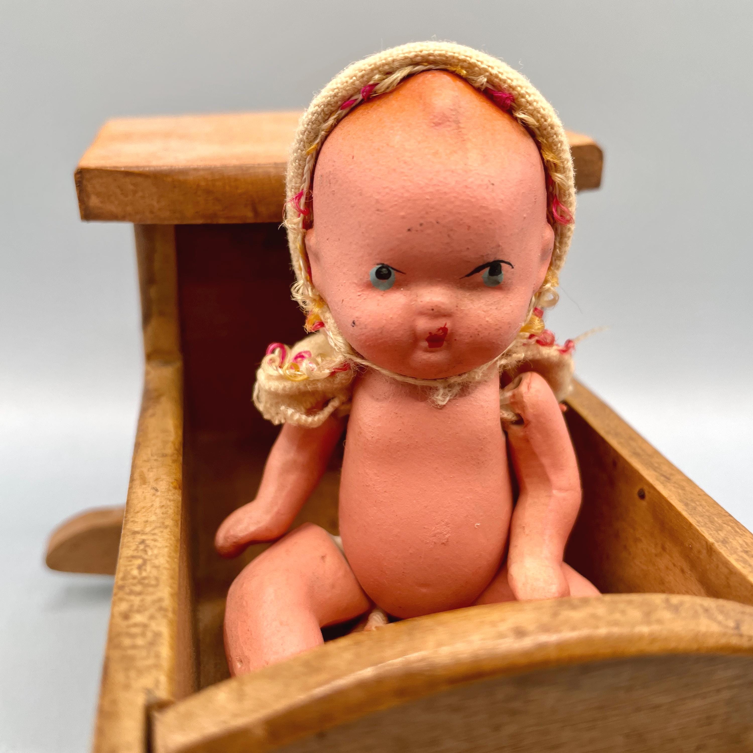 * antique baby doll ୨୧ * 小さな陶器製 の女の子 Denmark vintage miniature bisque doll ୨୧⁎༶ 陶器の小さな