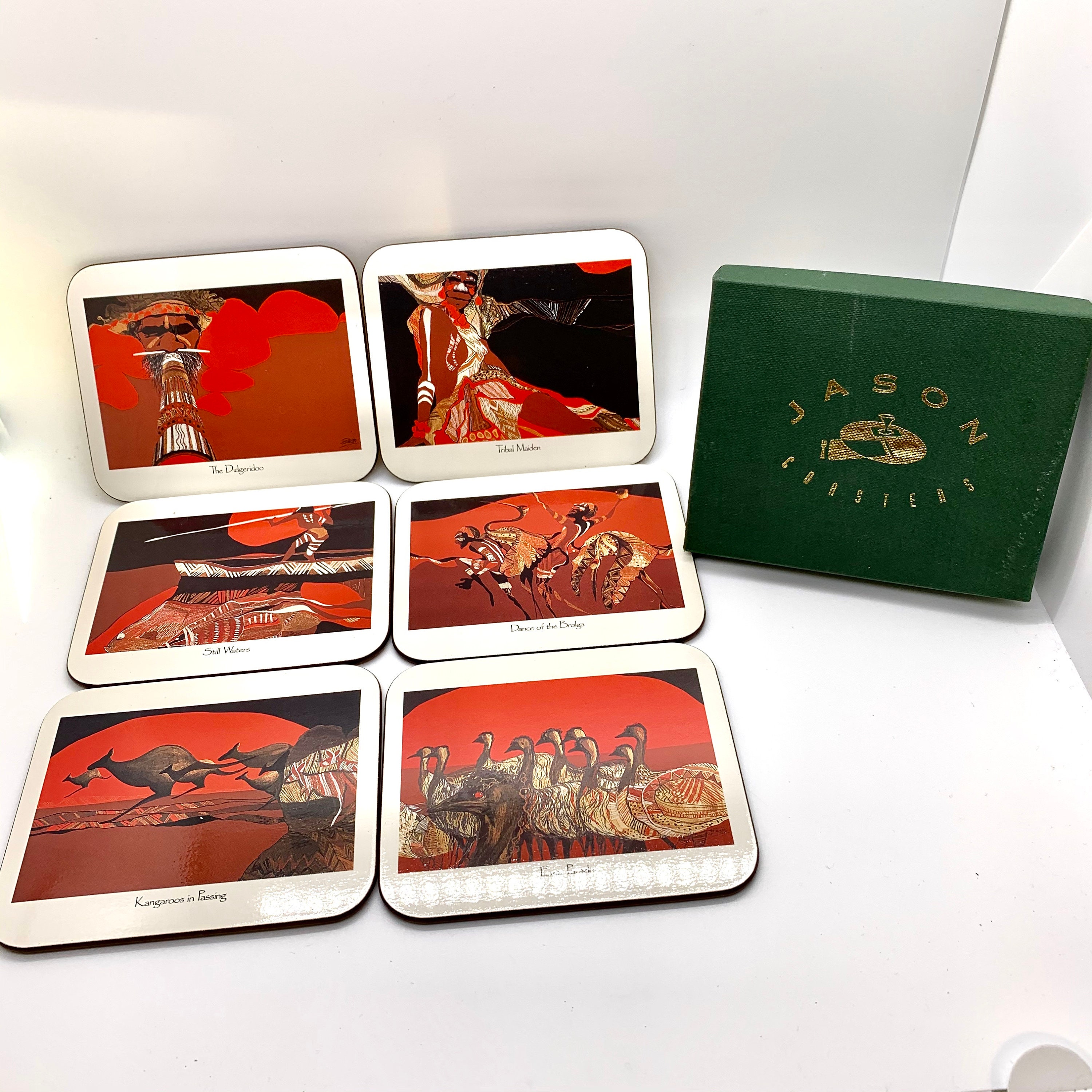 Vintage Jason Coaster Set Inspirations Aboriginal Art New Etsy