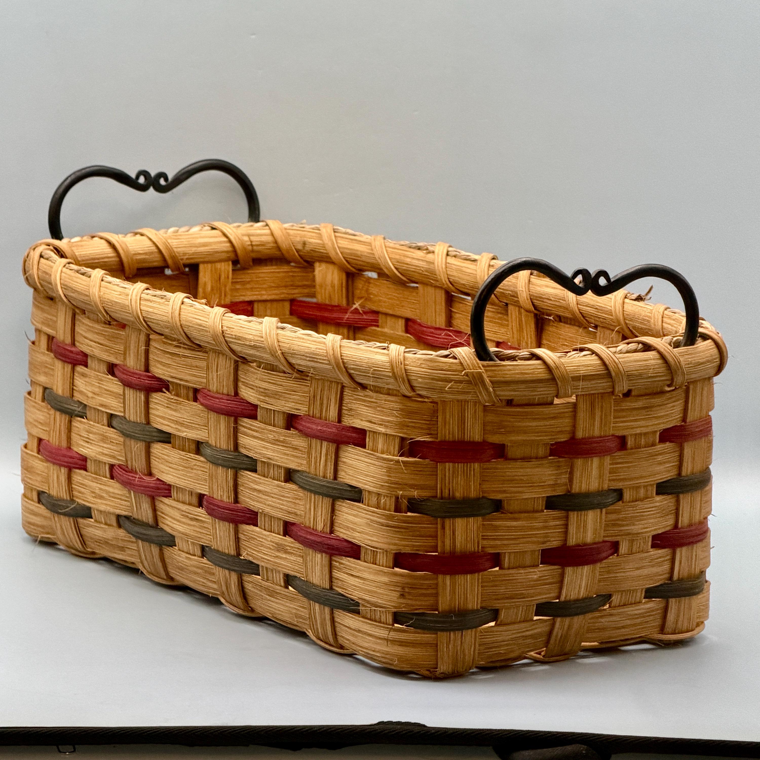 アンティーク　ベジタブルラック3段　赤とクリーム色Worcester Ware Vintage Wrought Iron Basket - Etsy