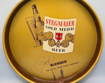 Vintage Stegmaier Gold Medal Beer Tray