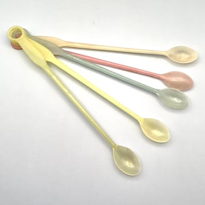 Tupperware Pastel Ice Tea Spoons