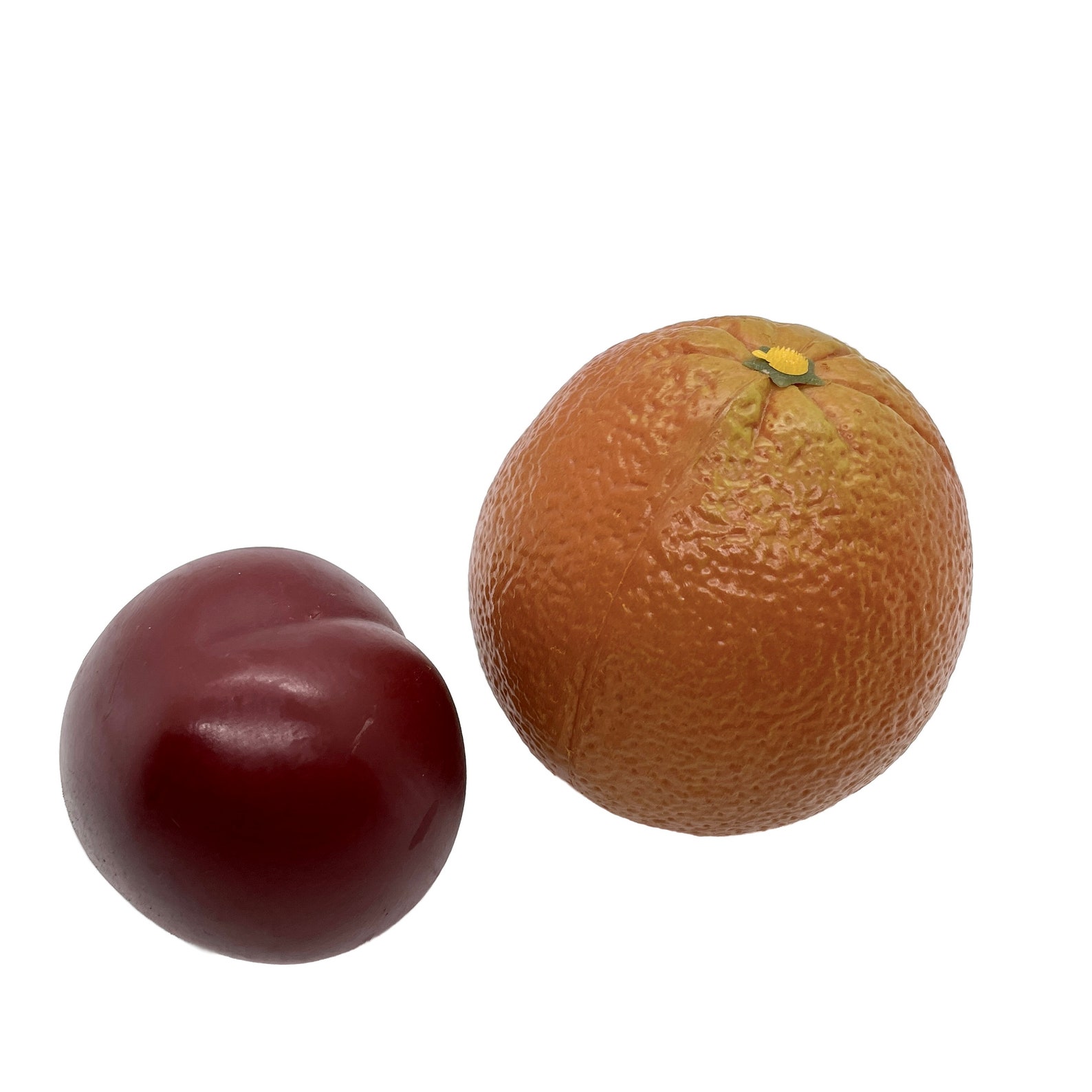 Vintage Realistic Fake Plastic Fruit Rubber White Grapes Etsy