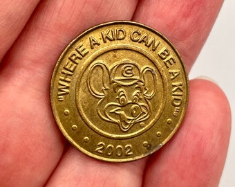Chuck E Cheese Metal Amusement Tokens