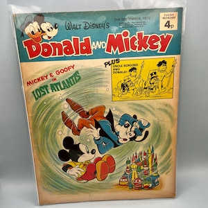 British Donald and Mickey Comic Magazine September 2, 1972