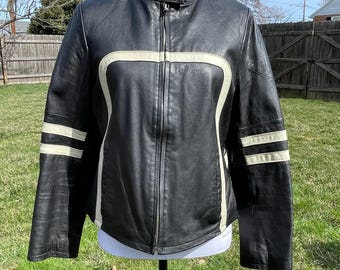 ウィルソンズレザー MAXIMA レザージャケット Women's Wilsons Leather Maxima biker jacket, white/pink moto