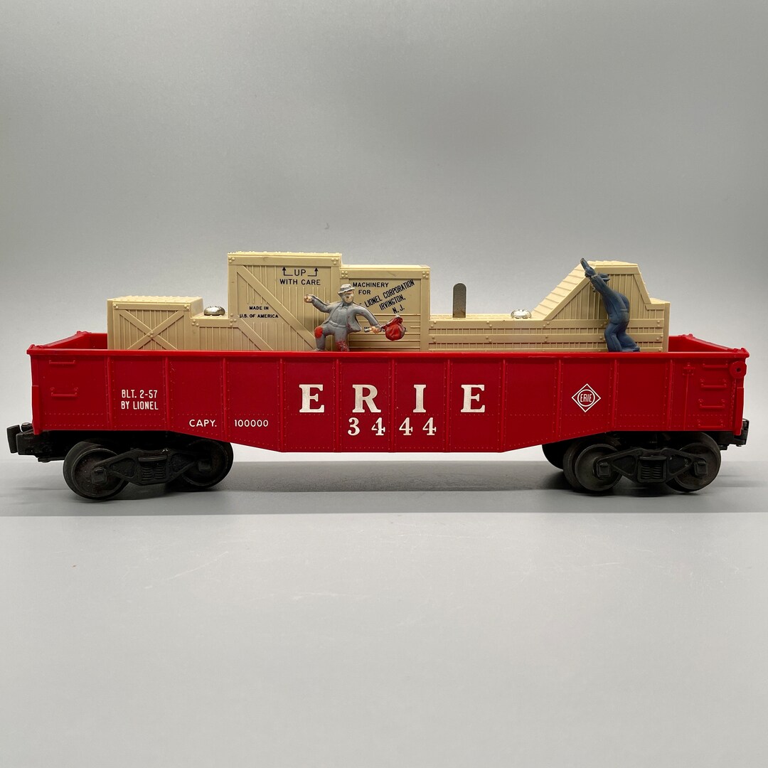 Post War Lionel Animated Gondola Car No 3444 Red Cop and Hobo Etsy