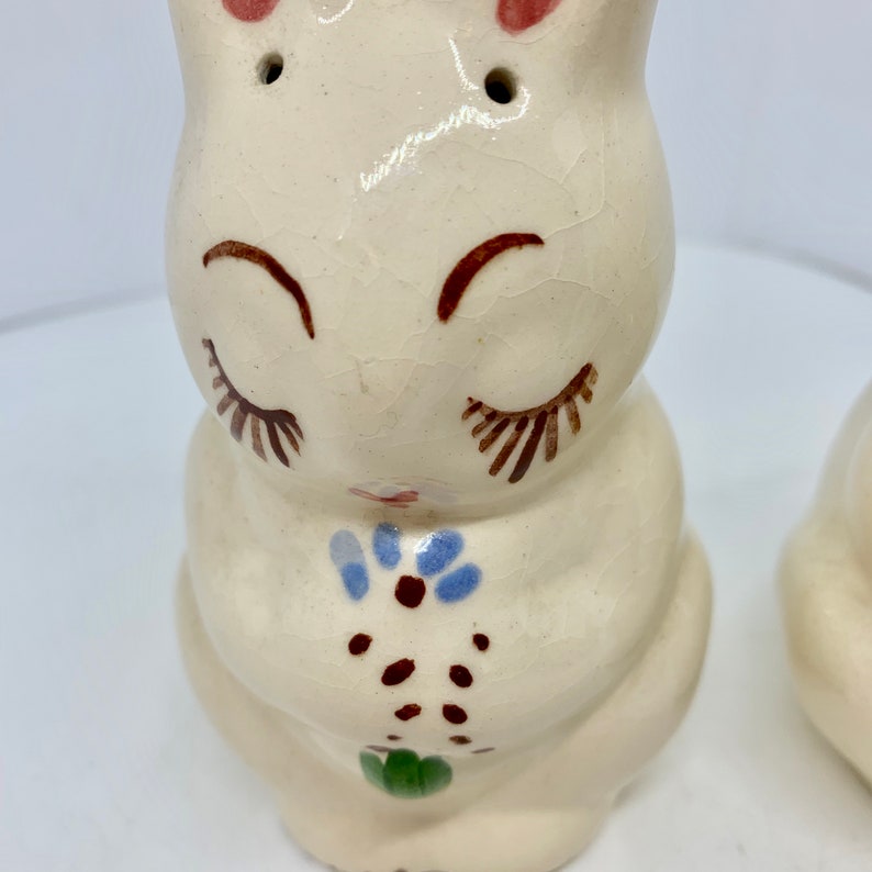 Ceramic Rabbit Salt and Pepper Shaker Set