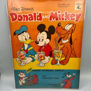 British Donald and Mickey Comic Magazine April 15, 1972
